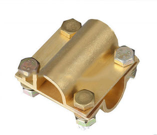 Ground Cable to Cable Cross Square Clamp, Copper material, Good electric conduction proveedor
