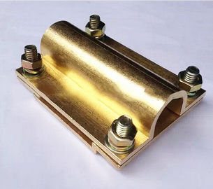 Ground Tape to Cable Cross Square Clamp, Copper material, Good electric conduction proveedor