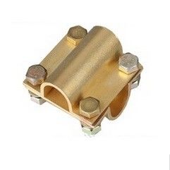 Ground Tape to Cable Cross Square Clamp, Copper material, Good electric conduction proveedor