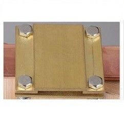 Ground Tape to Tape Cross Square Clamp, Copper material, Good electric conduction proveedor